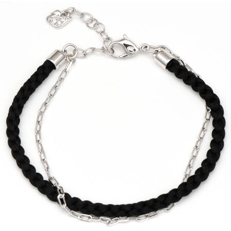 Chamilia Charm Bracelets Black Cord Charm Bracelet - Boxed