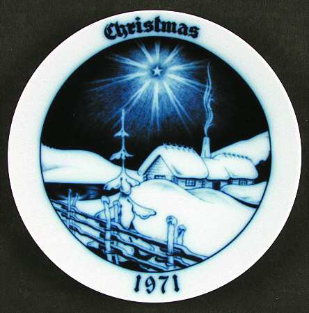 Christmas Plate Star Of Bethlehem - No Box