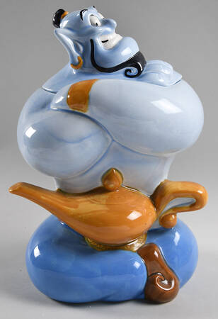 Treasure Craft Cookie Jar Aladdin Genie & The Lamp - Boxed