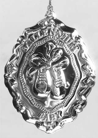 Millennium Silverplate Ornament Baby - No Box