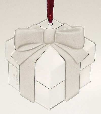 Tiffany & Co Crystal Ornament Gift Box-Large Frosted Ribbon - No Box