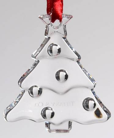 Tiffany & Co Crystal Ornament Christmas Tree-Mini - Boxed