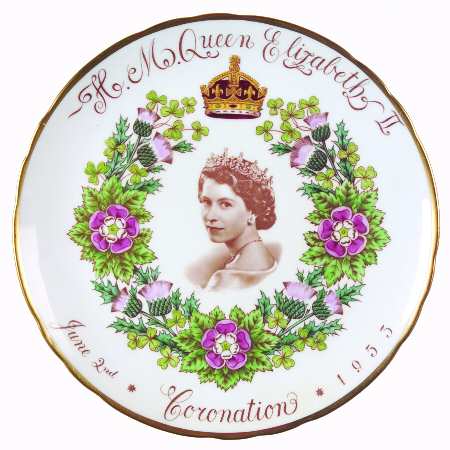 Tuscan Royalty Giftware Elizabeth Ii Coronation Plate - No Box