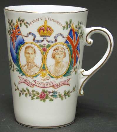 Tuscan Royalty Giftware George Vi & Elizabeth Coronation Cup - No Box