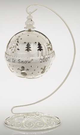 Annual Musical Ball Ornament Let It Snow-2007 - No Box