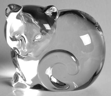 Tiffany & Co Crystal Giftware Cat Sitting  - No Box