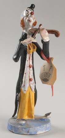 Poli Cesare Figurines Clown With Violin - No Box