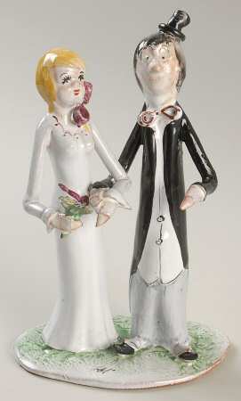 Poli Cesare Figurines Bride And Groom - No Box