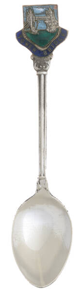 Silverplate Souvenir Spoons by Turner &amp; Simpson-Eng