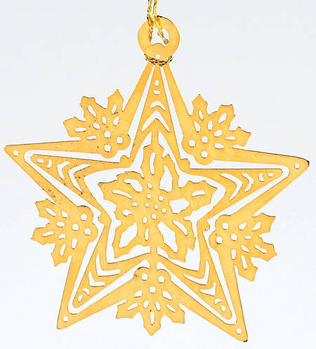 Gold Ornaments Star - No Box