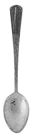 Oklahoma Souvenir Spoon by Unknown Mfg Silver