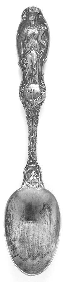 Various Sterling Souvenir Spoons Colombian Exposition 1893 - No Box