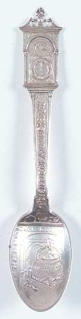 Various Sterling Souvenir Spoons 5 O' Clock 20th Aniv. Teaspoon - No Box
