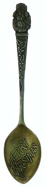 Various Sterling Souvenir Spoons Merry Christmas - No Box