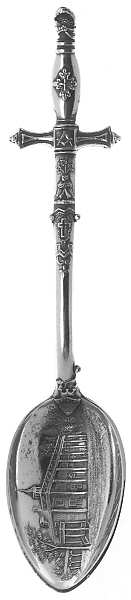 Various Sterling Souvenir Spoons Masonic Spoon 1732-1799 - No Box