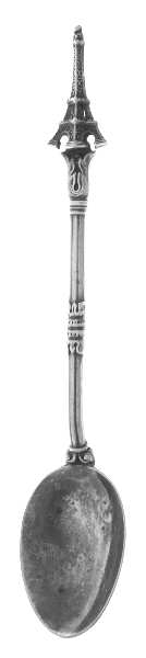Various Sterling Souvenir Spoons Effiel Tower - No Box 42