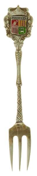 Various Sterling Souvenir Spoons Andorra - No Box