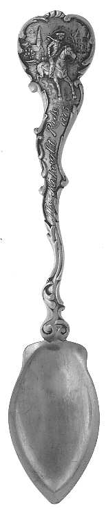 Various Sterling Souvenir Spoons The Midnight Ride Of Paul Revere - No Box
