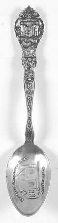 Maryland Souvenir Spoon by Unknown Mfg Silver