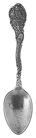 Alabama Souvenir Spoon by Unknown Mfg Silver