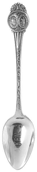 South Carolina Souvenir Spoon by Unknown Mfg Silver