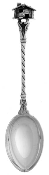 Souvenir & Collector Spoons Log Cabin (3-D) - No Box