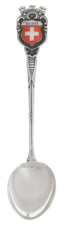 Switzerland Souvenir Spoons-Sterling by Unknown Mfg Silver