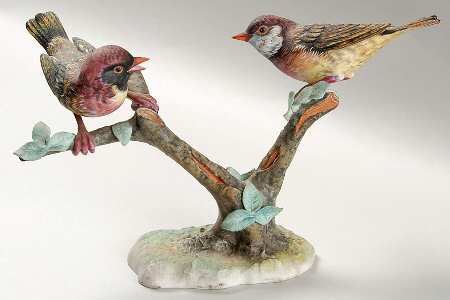 Vista Alegre Figurines Two Birds - Matte - No Box