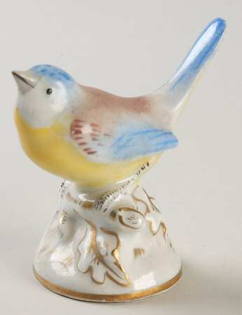 Vista Alegre Figurines Bird - Blue And Yellow - No Box