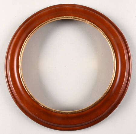 Van Hygan & Smythe Plate Accessories Light Wood Frame-Gold Accent - No Box