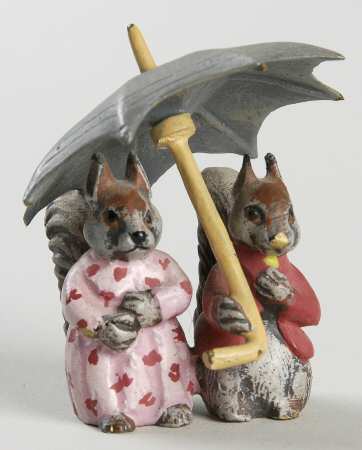 Beatrix Potter Squirrels - No Box by Vienna Bronze