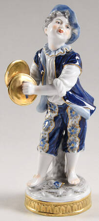 Volkstedt Figurines Boy With Cymbals - No Box