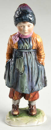 Rudolf Kammer Child With Apron And Scarf - No Box