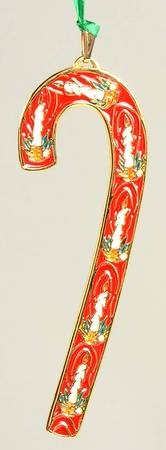 Candy Cane-Ornament Christmas Candle - Boxed