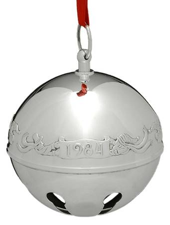 Sleigh Bell-Silverplate Ornament Rejoicing Carolers - No Box