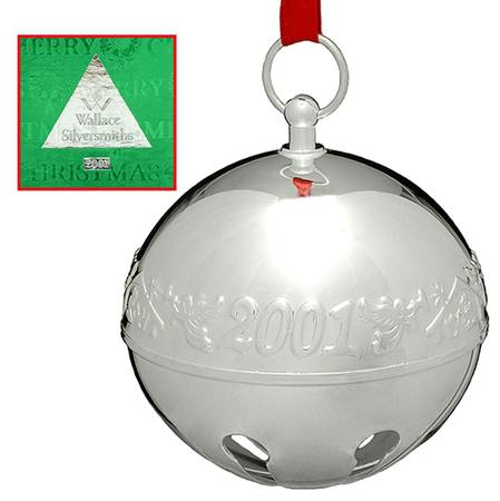 Sleigh Bell-Silverplate Ornament Christmas Characters - Boxed by Wallace Silver