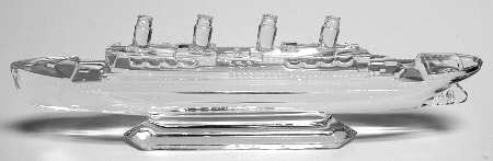 Waterford Crystal Figurine Vintage Steamship - No Box