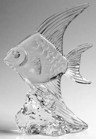 Waterford Crystal Figurine Angel Fish-Clear - Boxed