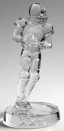 Waterford Crystal Figurine Football Player - Boxed