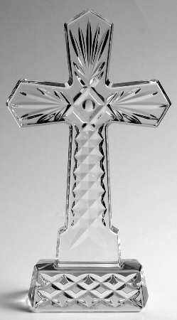 Waterford Crystal Figurine Medieval Cross-Pointed Edge - No Box