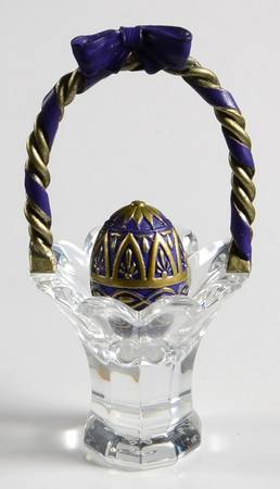 Crystal Jewels Miniatures Basket With Egg - No Box