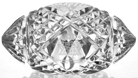 Waterford Crystal Paperweight Superbowl Xxix (1995) - Boxed