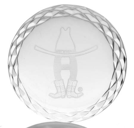 Waterford Crystal Paperweight Houston Livestock Show And Rodeo - Boxed