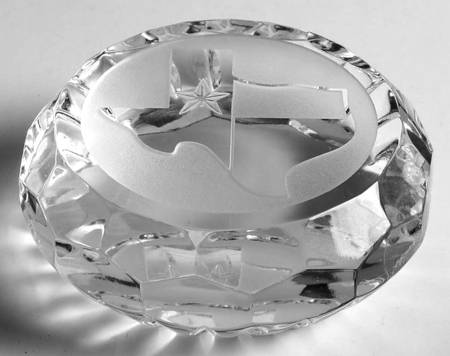 Waterford Crystal Paperweight State Of Texas - With Box