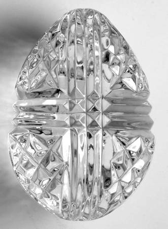 Waterford Crystal Paperweight Ribbon Egg - No Box 159
