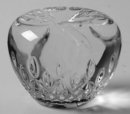 Waterford Crystal Paperweight Apple - Boxed