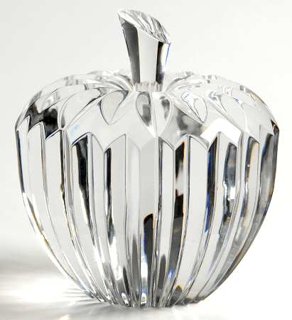 Waterford Crystal Paperweight Apple - Boxed