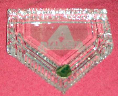 Waterford Crystal Paperweight Arizona Diamondbacks-Home Plate - Boxed