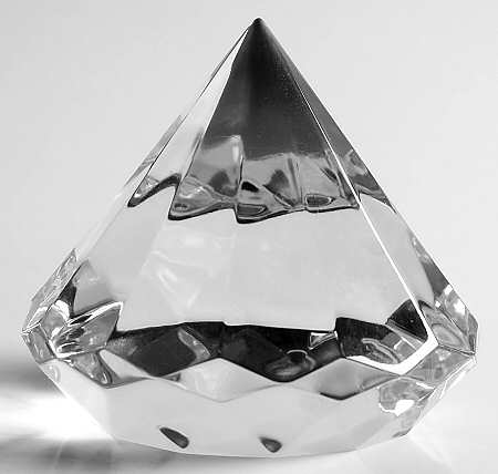 Waterford Crystal Paperweight Diamond-Amway - No Box