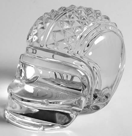 Waterford Crystal Paperweight Football Helmet-Plain - No Box